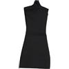 Fiocias Abito per Action Figure Mini Vestito Stretto Senza Maniche Scollo Mock Neck Abito Corto Accessorio in Stoffa per 6 Adatto per Regalo Decorazi, Nero