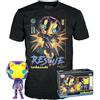 Funko Pop! & Tee: Marvel Blacklight - Rescue - Extra Large - (XL) - T-Shirt, Maglietta - Vestiti con Figura in Vinile da Collezione - Idea Regalo - Giocattoli e Top a Maniche Corte per gli Adulti