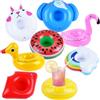 AUYAO Portabibite Gonfiabile, 8 Pezzi Gonfiabili Piscina Portabicchieri, Portabibite per Vasca Idromassaggio, Portabicchieri Gonfiabili Galleggianti per Piscina per La Festa in Piscina sulla Spiaggia