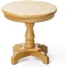 Odoria Miniatura Tavolini Laterali Comodini: Scala 1/12 Tavolo Rotondo per Casa delle Bambole Salotto Camera da Letto - Mini Mobili Legno Vintage con Piedistallo Naturale
