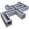 EnderToys Bloccaggio Dungeon Tiles - Halls & Passages, verniciabile 3D stampato da tavolo gioco di ruolo paesaggio terreno per 28 mm miniature