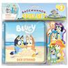 Phidal Bluey Badewannen-Spielset - Badebuch-Set Eva, 6-seitiges Badebuch, 6 gepolsterte Saugnapf-Figuren, 1 Staunetz
