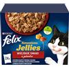Felix Purina Cibo per gatti Pollo Manzo Agnello Anatra 24 x 85 g