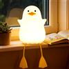 SERIONR Luce Notturna Bambini, Simpatica Lampada Paperella, Lampada da Comodino con Luminosità Regolabile, Luce Notturna Portatile Ricaricabile, LED lampada notturna con Funzione Timer di 30 Minuti