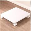 CWCQGH Carrello Porta Stampante Mobile a 1 Livello con Ruote bloccabili e ripiano per Piccoli spazi, Colore Giallo, Ideale per Ufficio Domestico o casa, salvaspazio, da posizion,White-F-40 * 45