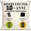 Bommex Copri cuscino tascabile per 10 anni ragazze ragazzi adolescenti 10 ° compleanno regalo decorazioni Copri cuscino per figlia figlio nipote amici sorella fratello compagni di classe compleanno (10)