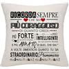 Bommex Ricorda Sempre Tu Sia Straordinario Copri cuscino regalo ispiratore per uomini ragazzi papà figlio fratello nonno cugino nipote amici colleghi compleanno laurea regalo di Natale(lui)
