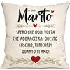 Bommex Regalo del Marito: Cuscino 'Ti Amo' per Compleanno, San Valentino o Natale
