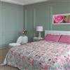 Home Tresor - Trapuntino Mezza Stagione Copriletto Trapuntato Imbottito Primaverile Estivo Autunnale Trapunta Leggera - Matrimoniale 250x250 cm, 6 Nicole Rosa