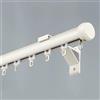 Generic Asta per tende Sistema di binari a parete Facile da installare Rotelle silenziose Ideale per soggiorno, camera da letto, ufficio e divisori interni(White,1.2m/3.9ft)