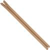 AERZETIX - Set di 8 Cerniere lampo a spirale N°5 40cm separabili con cursore - in metallo nylon poliestere - colore cacao al latte - per cucito artigianato creazioni tessili