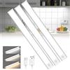SOAIY 3PZ 40cm Luce Notturna Sensore Movimento 3 Modalità, Barra LED Ricaricabile USB 2200 mAh, 3 Colori Dimmerabile, Luce Magnetica Senza Fili per Cucina, Armadio, Bagno
