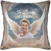 Certykllp Cuscino commemorativo personalizzato con nome dell'immagine per la perdita dei propri cari, regalo per lutto, foto personalizzata, cuscino per divano o divano, cuscino decorativo per la