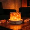 Lamptobe Lamtobe Lampada sale rosa senza fili con base in legno ricaricabile regalo