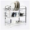HUOLE Scolapiatti da Appoggio, Scolapiatti con 3 Livelli, Multifunzionale per Lavandino, Armadietti da Cucina, Posate, Compatto, Robusto e Durevole(42 * 25 * 49 cm (gabbia per bacchette)