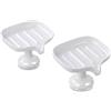 Nivofu Set di 2 Portasapone a Ventosa per Doccia, Senza Forare, Portasaponetta con Drenaggio a 15°, Supporto per Sapone Solido Rimovibile per Bagno e Cucina