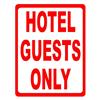 Generic Hotel Guests Only Targa 20X30Cm Parete Cartelli Targa In Metallo Per Grotta Bar Dormitorio