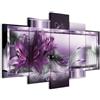 Cuadros B&D XXL B&D XXL - Quadri Moderni per Soggiorno Grandi, Fiori Astratto, 200x100 cm