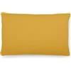 PinkZebra Federa per cuscino in mussola biologica 20 x 40 cm per bambini e adulti, morbida federa per cuscino con certificazione GOTS, con cerniera, prodotta nell'UE, colore giallo