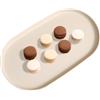 ROYALEAD Vassoio da portata ovale in plastica da cucina, frutta, dessert, multifunzione, organizer per piatti da scrivania, cosmetici, gioielli, crema