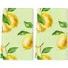 Geroclonup Strofinacci da cucina 40,6 x 61 cm, panno in microfibra ad asciugatura rapida per asciugare la cucina, set di 2 asciugamani giallo limone