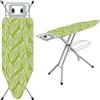 TEENO Asse Da Stiro Pieghevole 120 x 45 cm(Foglia verde)
