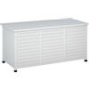 Outsunny Baule da Esterno in Legno di Abete 127x56x60 cm Bianco
