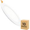 LEDKIA LIGHTING LEDKIA Pack 10 Downlight LED 15W Circolare Faretti Led Incasso per Soffitto Foro Ø 170 mm 6000K Bi