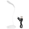 Tyenaza Lampada da Tavolo a LED con Collo Flessibile, Ricarica USB, 3 Livelli Dimmerabili, Luce di Lettura Notturna con Controllo Touch