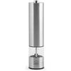 H&H Macinapepe/Macinasale Elettrico in Acciaio Inox | Macina in Ceramica con Luce LED Integrata | Regolazione Finezza | Funziona con 4 Batterie AA (non incluse)