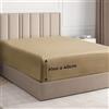 CGK Unlimited Lenzuolo con Angoli 90x190 - Microfibra Tasca 40cm (16) - Beige | Spazzolata, Morbida, Antipiega, Anti-Restringimento, Anti-Sbiadimento, Traspirante, Materassi Alti, Elastico, OEKO-TEX