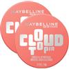 Maybelline New York Cloud Topia Blush in Mousse Colorato per Guance e Labbra Ultra Pigmentato Colore 05 Coral Illusion Resistente al Sudore No Transfer Finitura Opaca Lunga Tenuta - 2 Barattoli da 5g