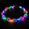Wekuw Cerchietto Capelli Donna LED Fascia Fiori | Coroncine, Tre Modalità Ghirlanda, Luminosa, Feste Compleanni Matrimonio Pasqua