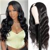 CLASSINE Body Wave U Part Wig Human Hair U Part Parrucca di Capelli Umani per Donne Capelli Upgrade v part Wig wear and go glueless wigs human hair 16INCH