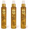 Generico Set da 3 acque profumate per il corpo con effetto glitterato, pensate per avvolgere la pelle in una nuvola di fragranza ad ogni spruzzo. Tante Fragranze Disponibili (Golden Glow)