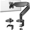 KKTONER Supporto per monitor singolo da 13-32 pollici, supporto regolabile da scrivania con morsetto a C LCD per monitor Vesa fino a 8 kg