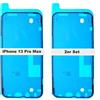 IS-TECK Set di 2 adesivi di ricambio per iPhone 13 Pro Max per display e alloggiamento cornice adesivo impermeabile LCD