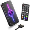 AsiaHorse ASH ARGB PWM - Ventola per PC con controller [20 effetti ARGB] [modalità unica di apprendimento dei colori] 9 X 4 pin PWM e 9 X 5 V 3 pin RGB connessioni SATA alimentazione RGB