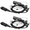 Retevis EAM003 Cuffie di Sorveglianza con Altoparlante Microfono Compatibile con Motorola XPR3300 XPR3500 XIR DP2400 DP2600 Cuffie Walike Talkie (Confezione da 2)