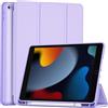 ProCase Cover con Portapenna per iPad 10.2 9a/8a/7a Generazione (2021/2020/2019) - Custodia Compatibile con iPad A2602, A2603, A2604, A2605, A2270, A2428, A2429, A2430, Viola