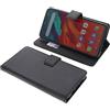 foto-kontor Custodia a Libro Compatibile con Blackview A80 PRO / A80 Plus Cover di Colore Nero