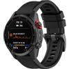 GIOPUEY Cinturini Compatibile con Garmin Descent Mk3i 51mm, Morbido Silicone Cinturino [Resistente all'Usura] [Traspirante] - Black