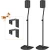 ComVome Coppia di Supporti per Altoparlanti Universali, regolabili in altezza da 84-106 cm, con Supporto da Parete per Samsung, Vizio, Bose, LG, Roku posteriori e surround