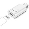 Haoano Adattatore da USB C a Lightning per cuffie, adattatore audio da Lightning a USB C, adattatore per iPhone 17/16/15/Pro Max/Pro/Plus, i Pad e dispositivi di tipo C, supporto per ricarica/audio/microfoni