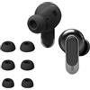 kwmobile 6x Auricolari di ricambio compatibile con JBL Tour Pro 3 Gommini sostitutivi in Silicone - 3 Misure - nero
