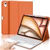 IVEOPPE Cover Tastiera per iPad Air 11 M4 2026/M3 2025/M2 2024 11 Pollici | Keyboard Touchpad Magnetico Staccabile, Italiano QWERTY, Custodia Tastiera Trackpad Bluetooth con Portapenna, Arancione