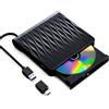 GERUI Lettore DVD esterno, lettore ottico USB C, masterizzatore per laptop esterno