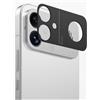 MGUEIAO Pellicola Fotocamera Compatibile con Redmi K90 Max, 2-Pezzi Cava in Lega di Alluminio Protezione della Lente, Senza Alterare la Qualità dell'Immagine - Nero