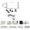 PLMLTZGZGQ Pannello stereo del cruscotto Per Toyota Per Yaris Per Vitz P130 2012-2017 Radio Fascias Telaio 9 Pollice Stereo Pannello Fascio Cablaggio Cavo Alimentazione Adattatore(Cavo telaio-1)