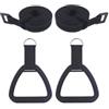 Li Fangfang Maniglie 1/2/3 paia for sollevare anelli da ginnastica | Allenamento antiscivolo for tutta la parte superiore del corpo(Silver)